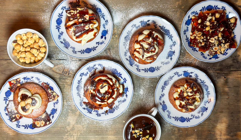 papanași cu caramel sărat