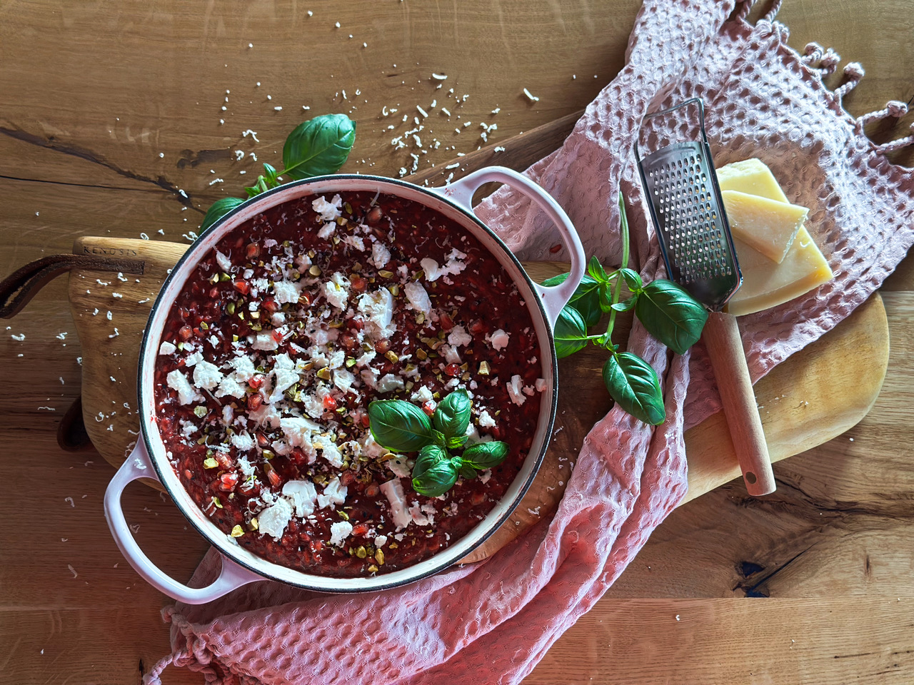 reteta risotto cu sfeclă roșie