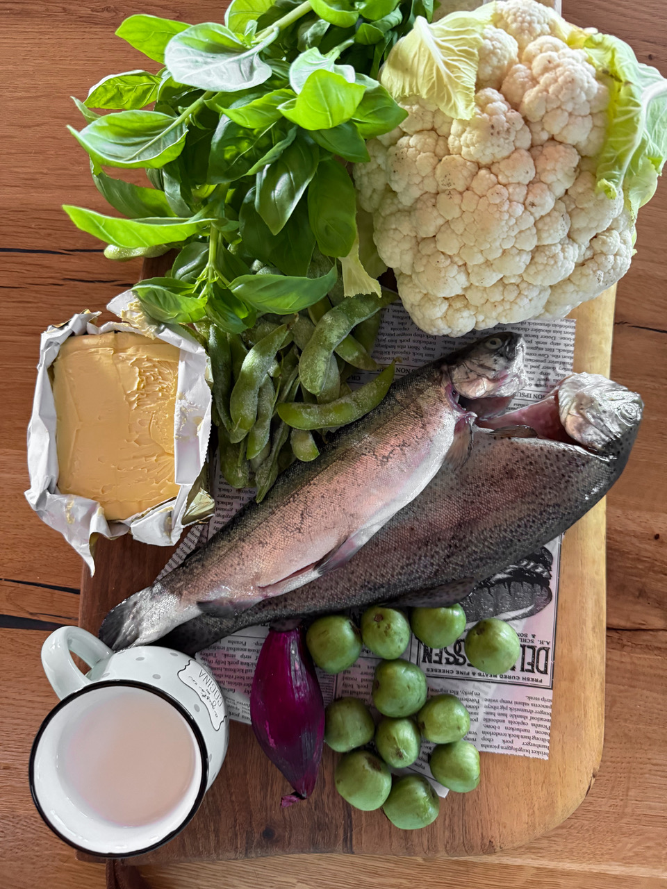 file de păstrăv la tigaie