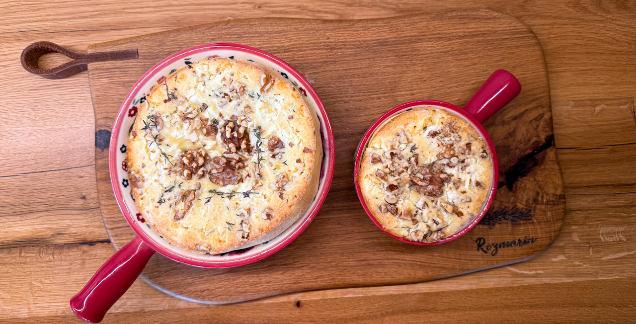 clafoutis sărat cu telemea